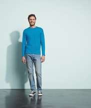 Футболка мужская с длинным рукавом MONARCH, синий ультрамарин