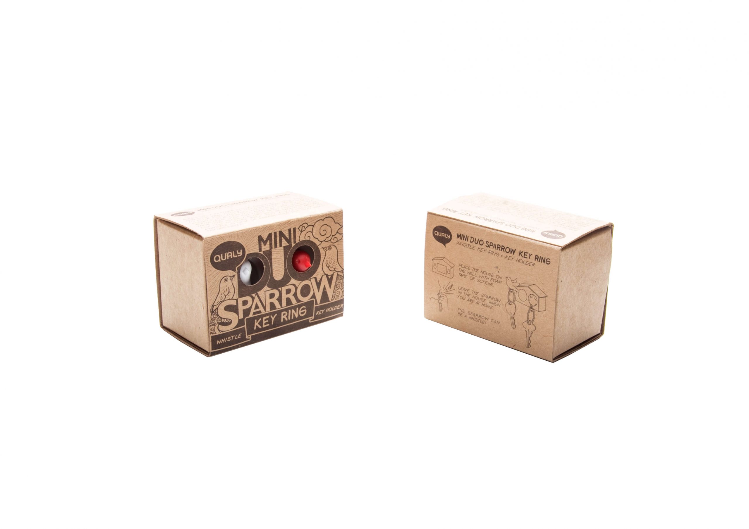 Держатель и брелок для ключей двойной Mini Duo Sparrow