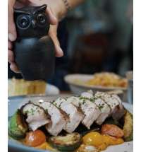 МЕЛЬНИЦА ДЛЯ СПЕЦИЙ Tasty Owl, чёрная