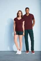 Футболка мужская с V-обр. вырезом VICTORY 150, темно-серая