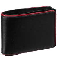 Кошелек Partinico, черный с красным