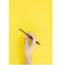 Карандаш GrafeeX с желтым клипом в чехле