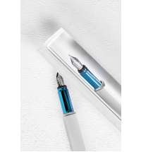 Перьевая ручка PININFARINA PF One SILVER /BLUE