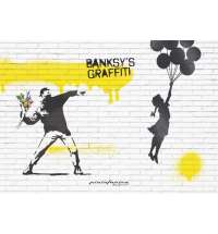 Блокнот линованный Pininfarina Banksy Метатель цветов из каменной бумаги, А5