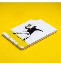 Блокнот линованный Pininfarina Banksy Метатель цветов из каменной бумаги, А5