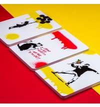 Блокнот линованный Pininfarina Banksy Метатель цветов из каменной бумаги, А5