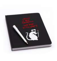 Набор Pininfarina Banksy Крыса: вечная ручка Primina и блокнот линованный из каменной бумаги, А5