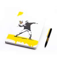 Набор Pininfarina Banksy Метатель цветов: шариковая ручка GrafeeX и блокнот линованный из каменной б
