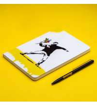 Набор Pininfarina Banksy Метатель цветов: шариковая ручка GrafeeX и блокнот линованный из каменной б