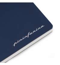 Блокнот линованный Pininfarina из каменной бумаги в твердой обложке, А5, синий