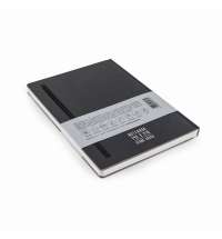 Блокнот линованный Pininfarina из каменной бумаги в твердой обложке, А5, черный