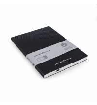 Блокнот линованный Pininfarina из каменной бумаги в мягкой обложке, А5, черный