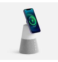 Bluetooth-колонка с беспроводной зарядкой и подсветкой Cone Sonance, серая
