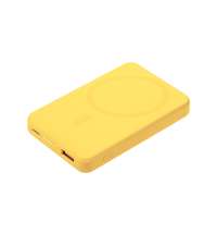 Внешний аккумулятор Largo PD 5000mAh с функцией беспроводной зарядки 15W, желтый