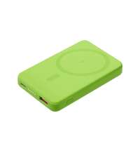 Внешний аккумулятор Largo PD 5000mAh с функцией беспроводной зарядки 15W, салатовый