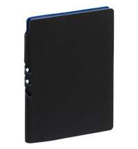 Ежедневник Flexpen Black, недатированный, черный с синим
