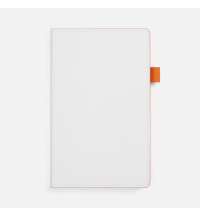 Ежедневник White Shall, недатированный, бело-оранжевый