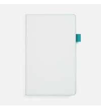 Ежедневник White Shall, недатированный, бело-бирюзовый