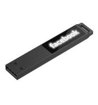 Флешка markBright Black с белой подсветкой, 32 Гб