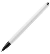 Ручка шариковая Tick, белая с черным