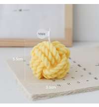 Свеча Бабушкин клубок, желтый