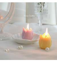 Свеча Тюльпан Оксфорд, сиреневый