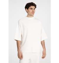 Футболка оверсайз унисекс T9, молочно-белая