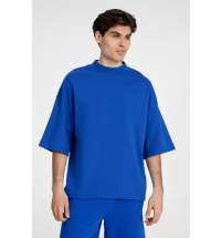 Футболка оверсайз унисекс T9, синяя