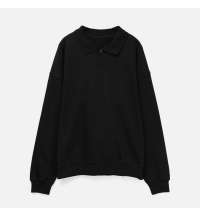 Свитшот оверсайз унисекс S6, черный