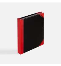 Блокнот Accenti Mini, черный с красным