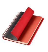 Ежедневник Vista недатированный, черный/красный