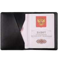 Обложка для паспорта inStream, черная