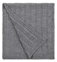 Плед Trenza, темно-серый