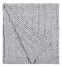 Плед Trenza, светло-серый