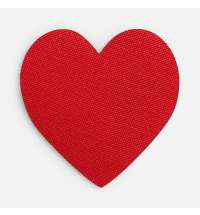 Наклейка тканевая Lunga Сor, M, красная