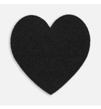 Наклейка тканевая Lunga Сor, M, черная