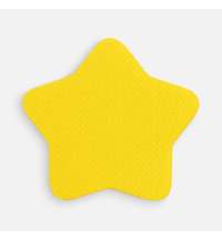 Наклейка тканевая Lunga Bial, M, желтая