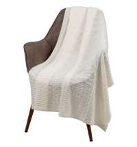 Плед Snippet, молочно-белый