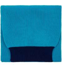 Шарф Snappy, бирюзовый с синим