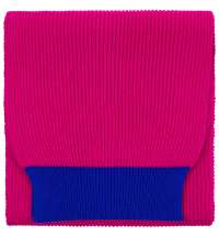 Шарф Snappy, фуксия с синим
