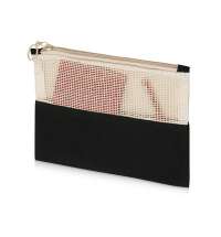 Косметичка «Mesh» хлопковая с сетчатой вставкой