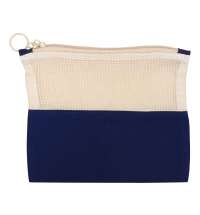 Косметичка «Mesh» хлопковая с сетчатой вставкой