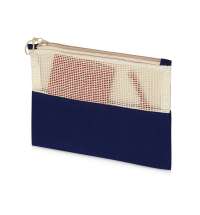 Косметичка «Mesh» хлопковая с сетчатой вставкой