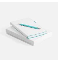 Набор White Shall, бело-бирюзовый