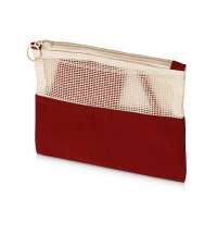 Косметичка «Mesh» хлопковая с сетчатой вставкой