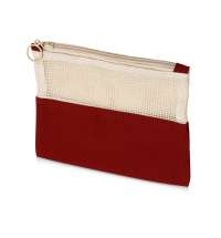 Косметичка «Mesh» хлопковая с сетчатой вставкой