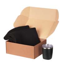 Подарочный набор Forges, черный (шарф, термокружка)