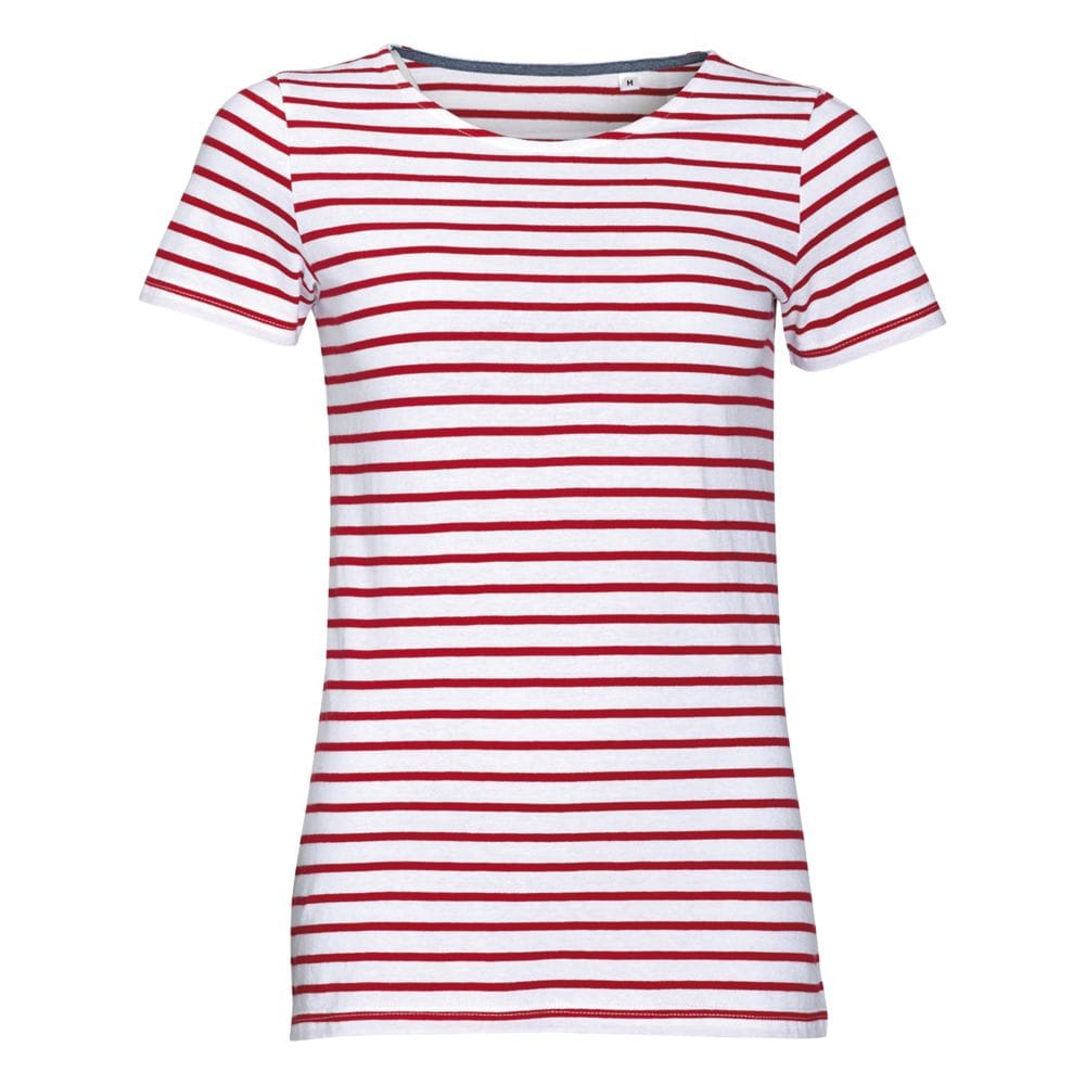 Футболка MILES WOMEN белая с красным