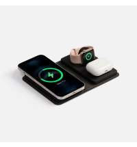 Внешний аккумулятор с беспроводной зарядкой reCover, черный