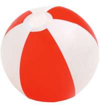 Надувной пляжный мяч Cruise, красный с белым